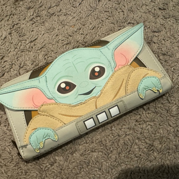 Loungefly | Bags | Loungefly Star Wars Baby Yoda The Mandalorian Wallet ...